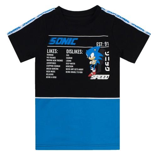 Sonic The Hedgehog Boys Gaming Statistieken T-shirt