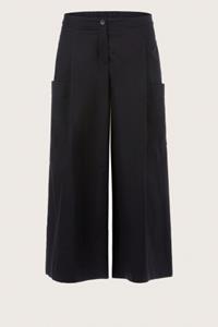 Marc Cain Wide leg stoffen broek met bandplooien