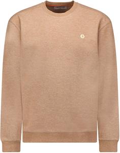 No Excess Sweater ronde hals jacquard mix desert