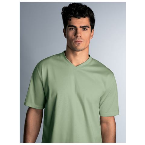 Trigema T-shirt  V-Shirt DELUXE katoen (1-delig)