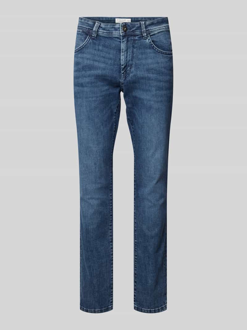 Tom Tailor Regular slim jeans met labeldetail, model 'Josh'