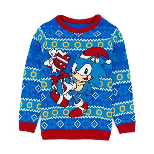 Sonic The Hedgehog Childrens/Kids Gebreide Kersttrui