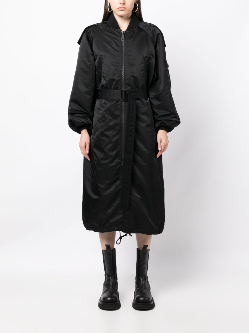 Yohji Yamamoto Oversized mantel - Zwart