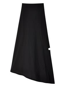 JOHANNA PARV cut-out asymmetric maxi skirt - Zwart