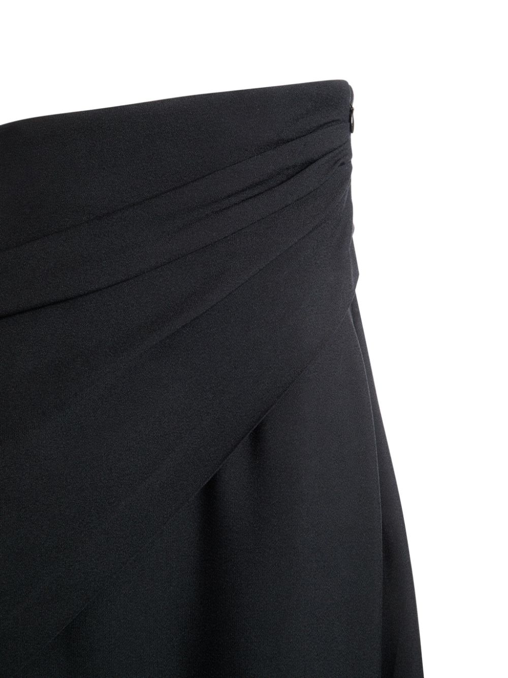 Bally wrap asymmetric midi skirt - Zwart