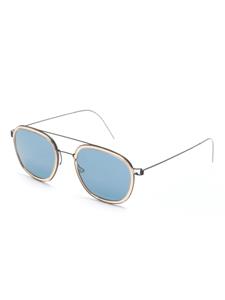 Lindberg 8205 zonnebril met piloten montuur - Beige