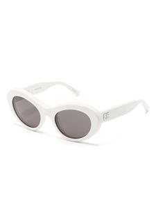 Balenciaga Eyewear Zonnebril met rond montuur - Wit