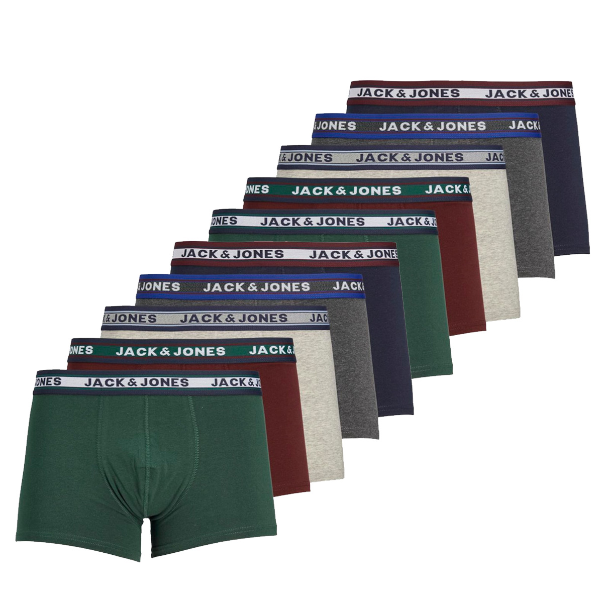 Jack & Jones Boxershorts JACOLIVER Trunks 10-pack Multicolor-L