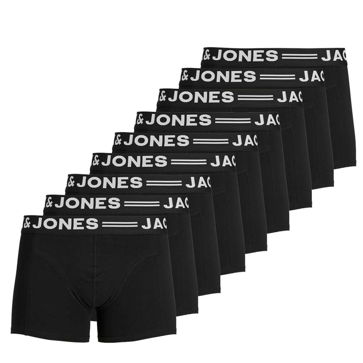 Jack & Jones Boxershorts SENSE Trunks 9-pack Zwart-L