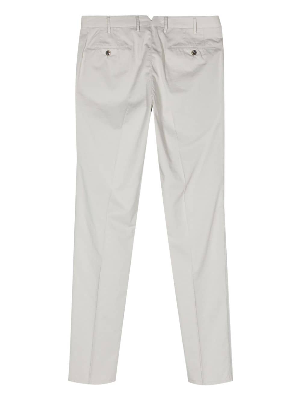 PT Torino Mid waist broek met toelopende pijpen - Grijs