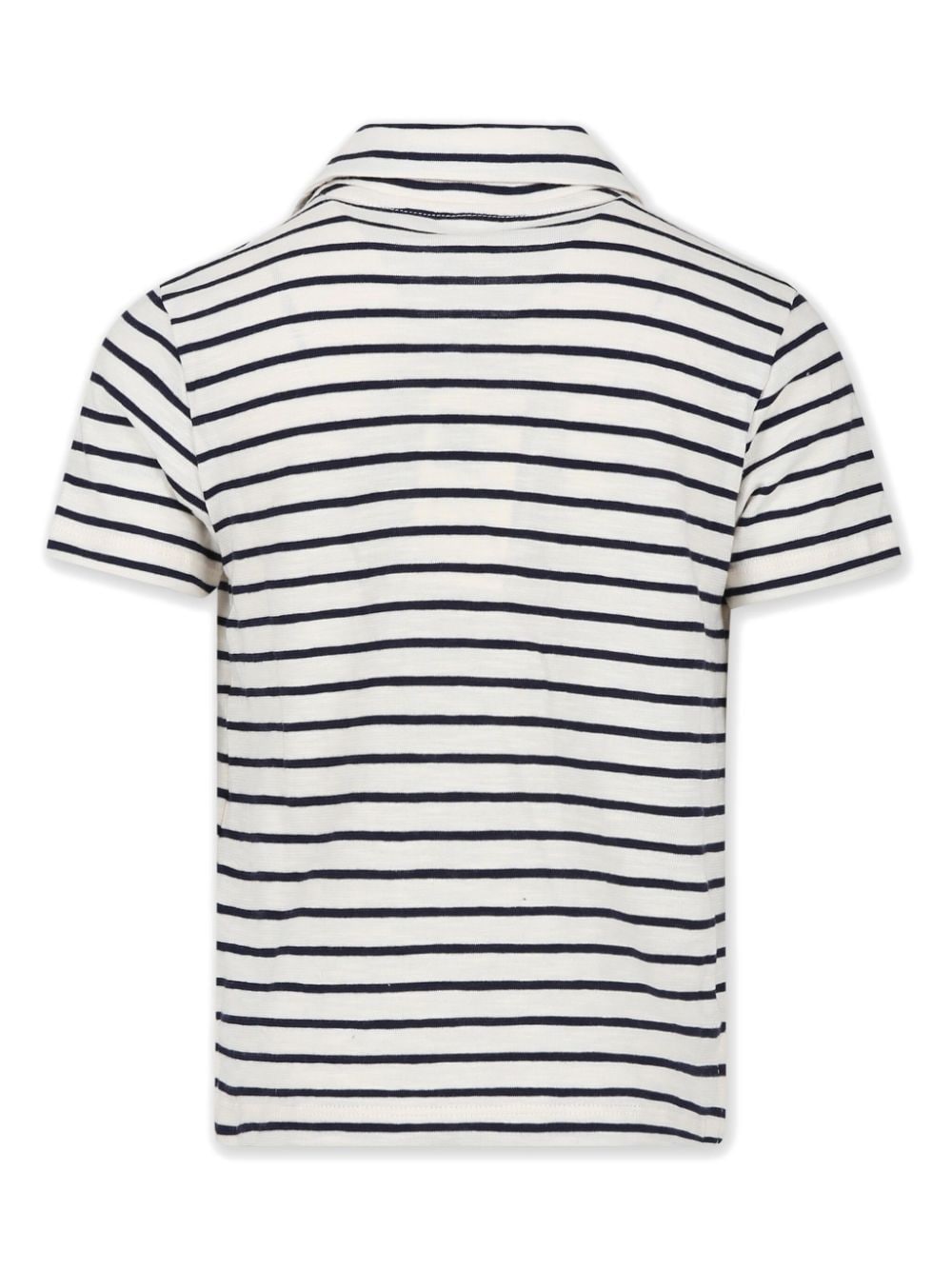 Petit Bateau striped cotton polo shirt - Beige