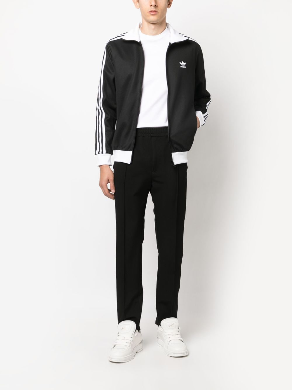 Adidas Sweater met rits - Zwart