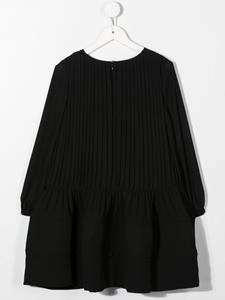 Lanvin Enfant Midi-jurk met textuur - Zwart