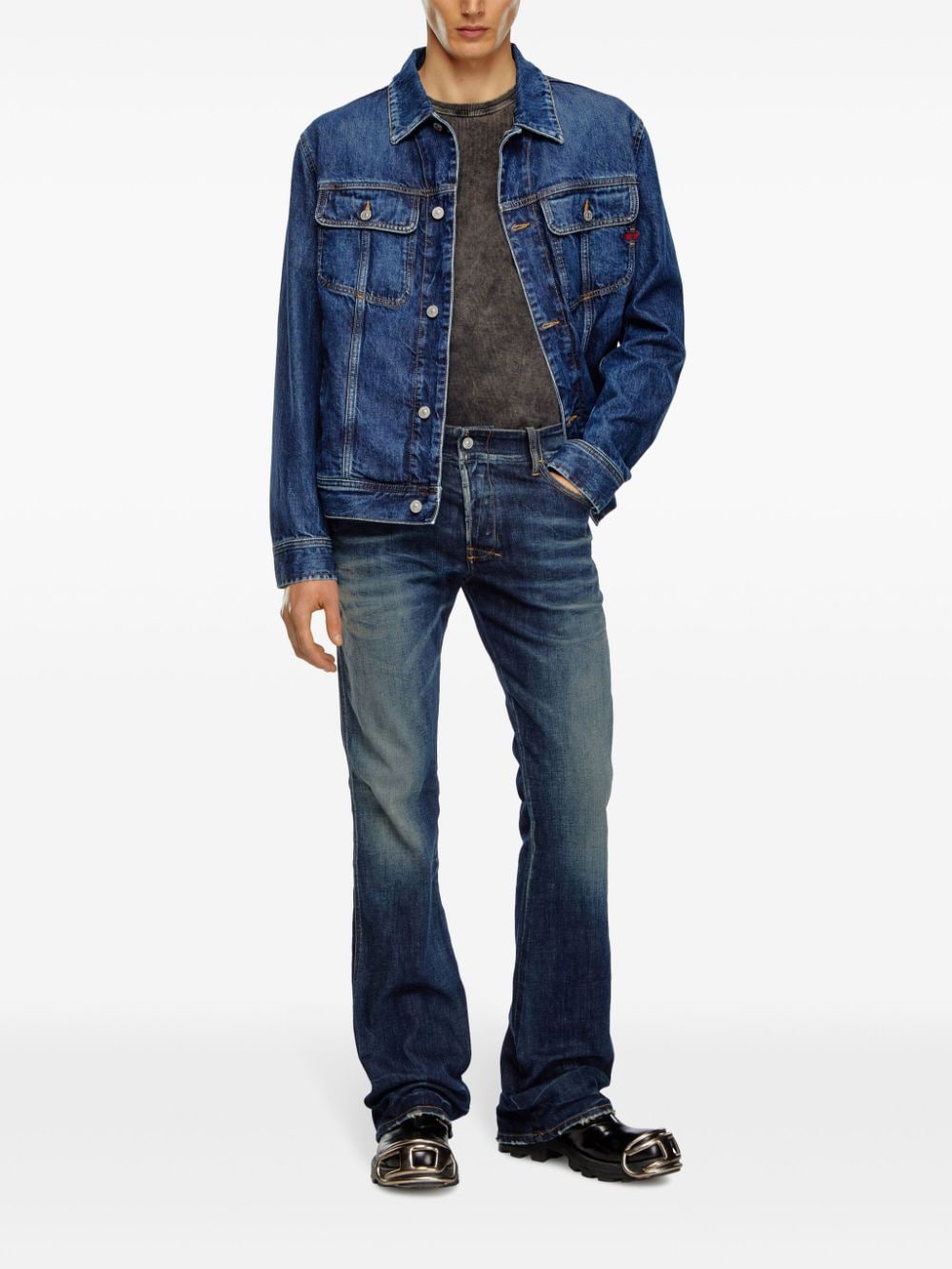 Diesel D-Backler low-rise jeans - Blauw