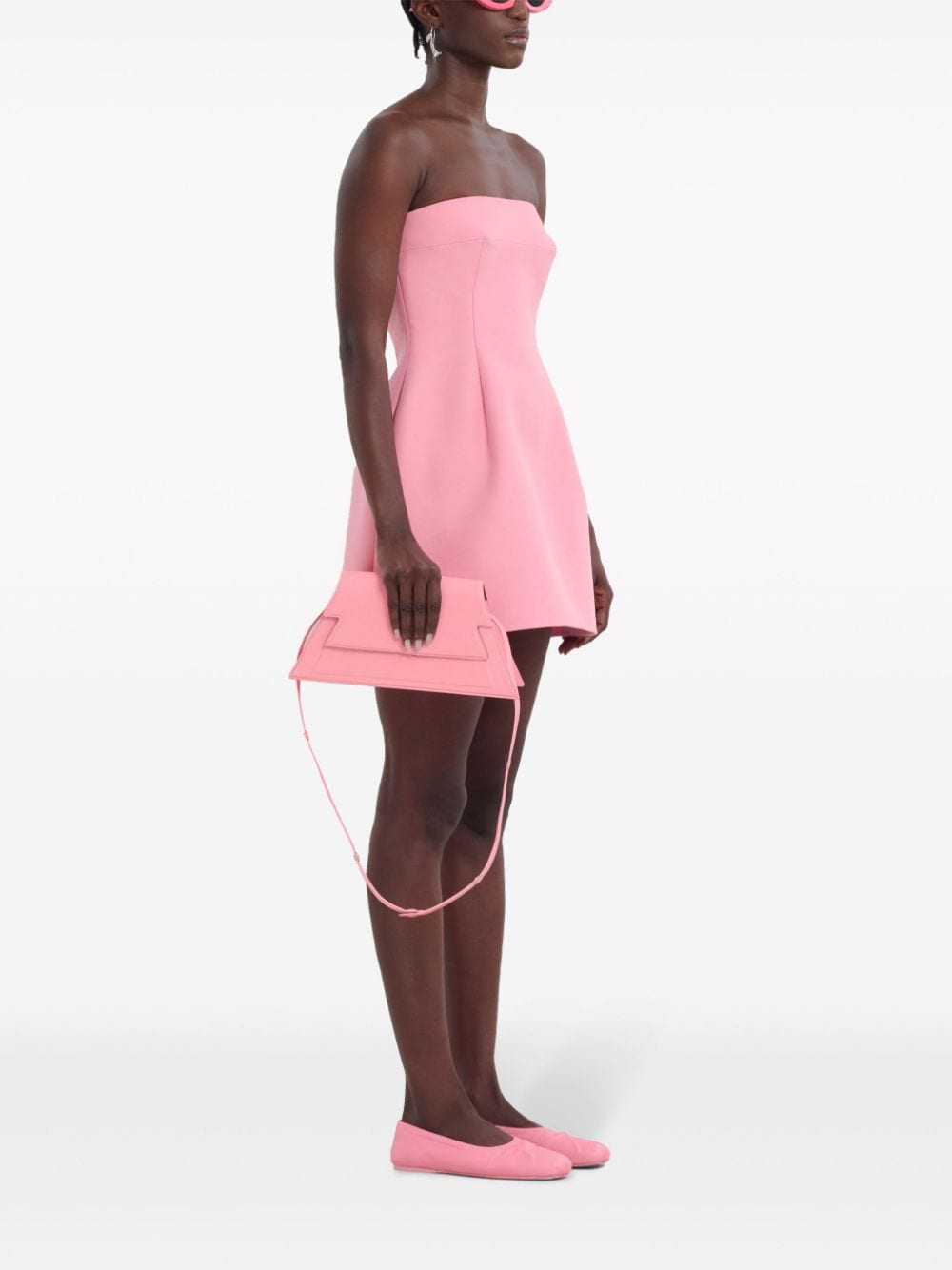 Marni Strapless mini-jurk - Roze