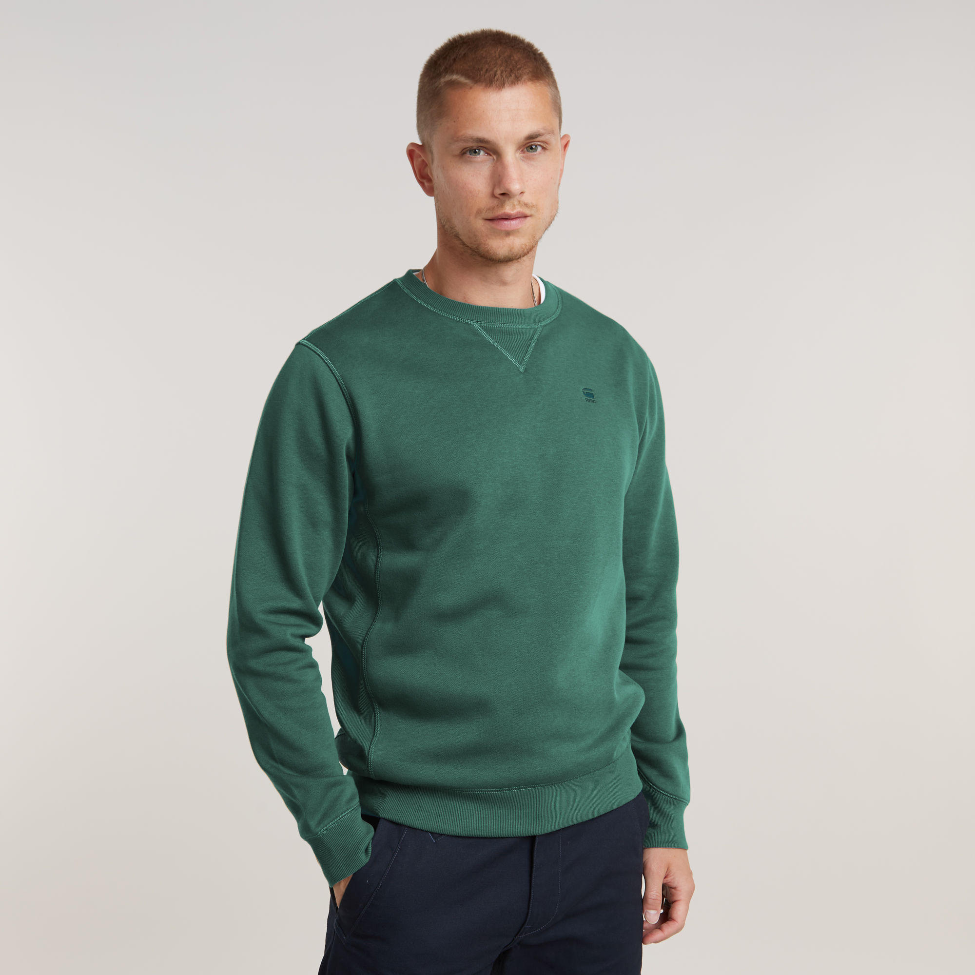 G-Star RAW Premium Core Sweater - Groen - Heren