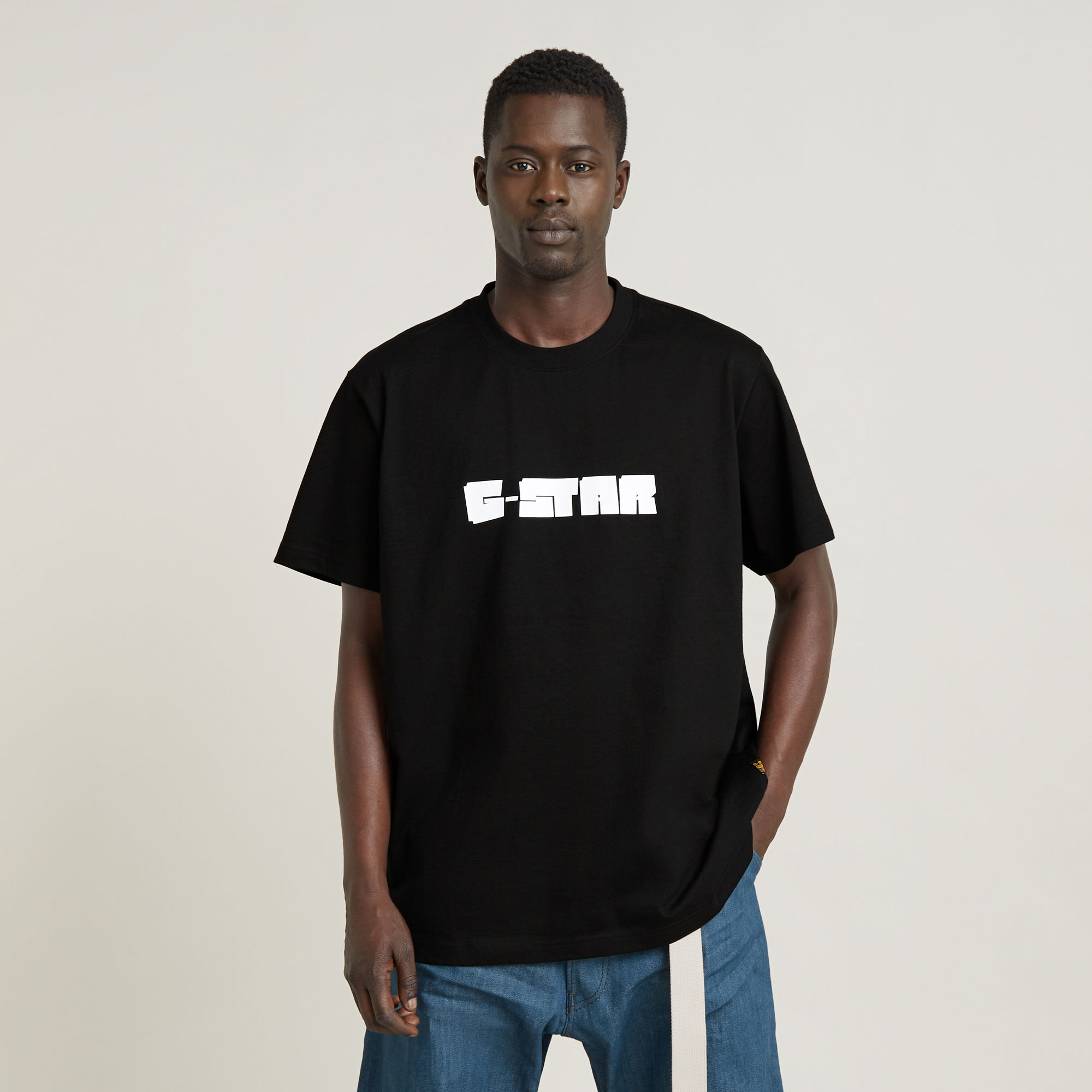 G-Star RAW Unisex Graphic Script Loose T-Shirt - Zwart - Heren