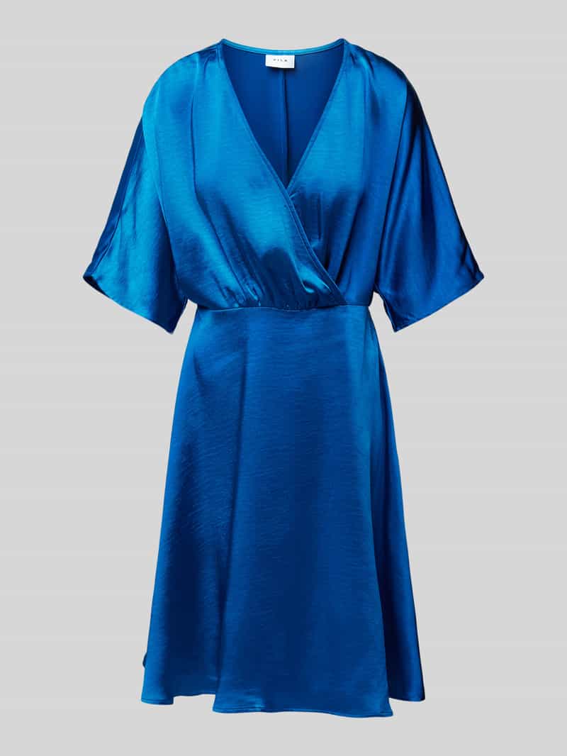 Vila Knielange jurk met V-hals, model 'VISATEENY'