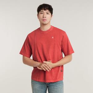 G-Star RAW Overdyed Destroyed Boxy T-Shirt - Roze - Heren