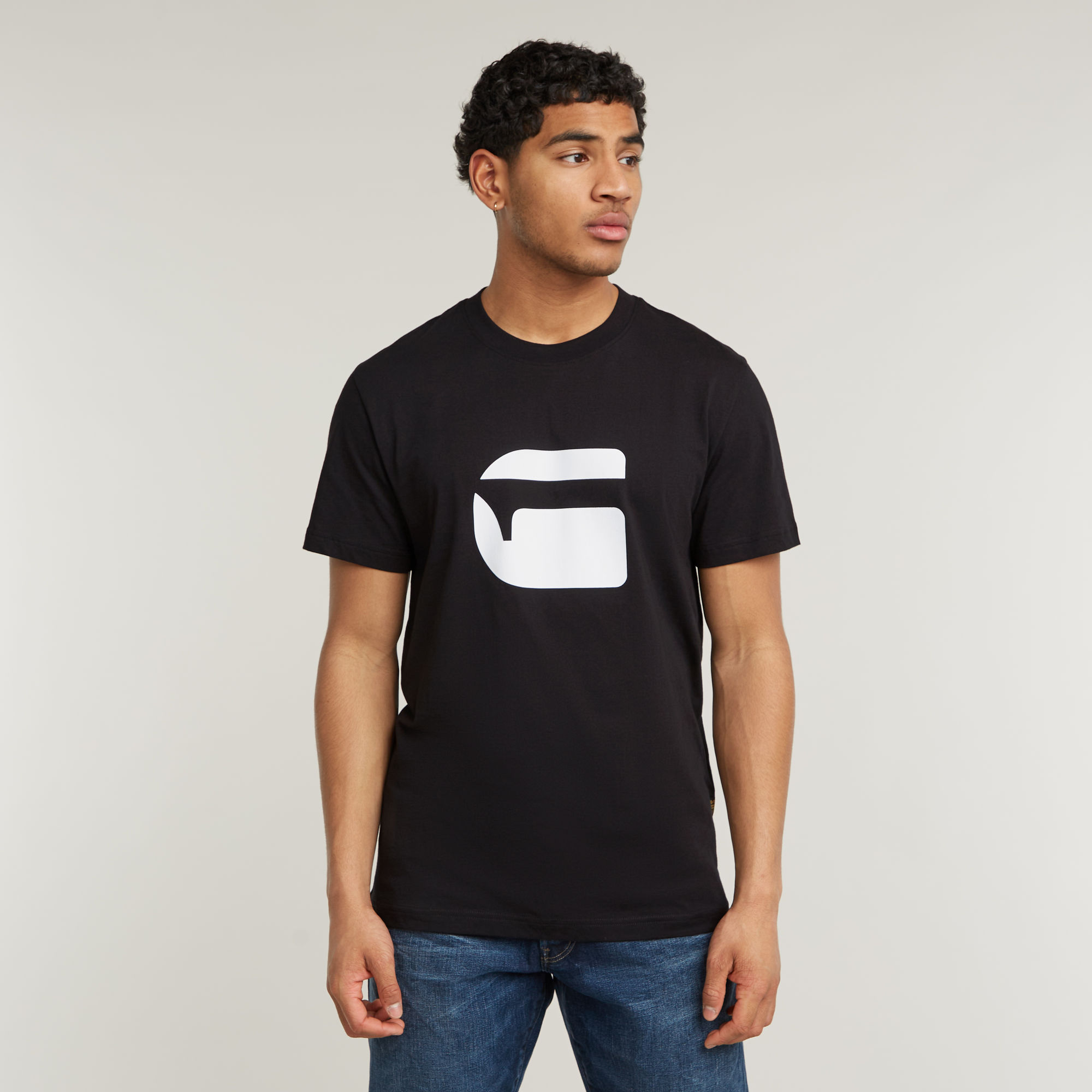 G-Star RAW Burger Logo T-Shirt - Zwart - Heren