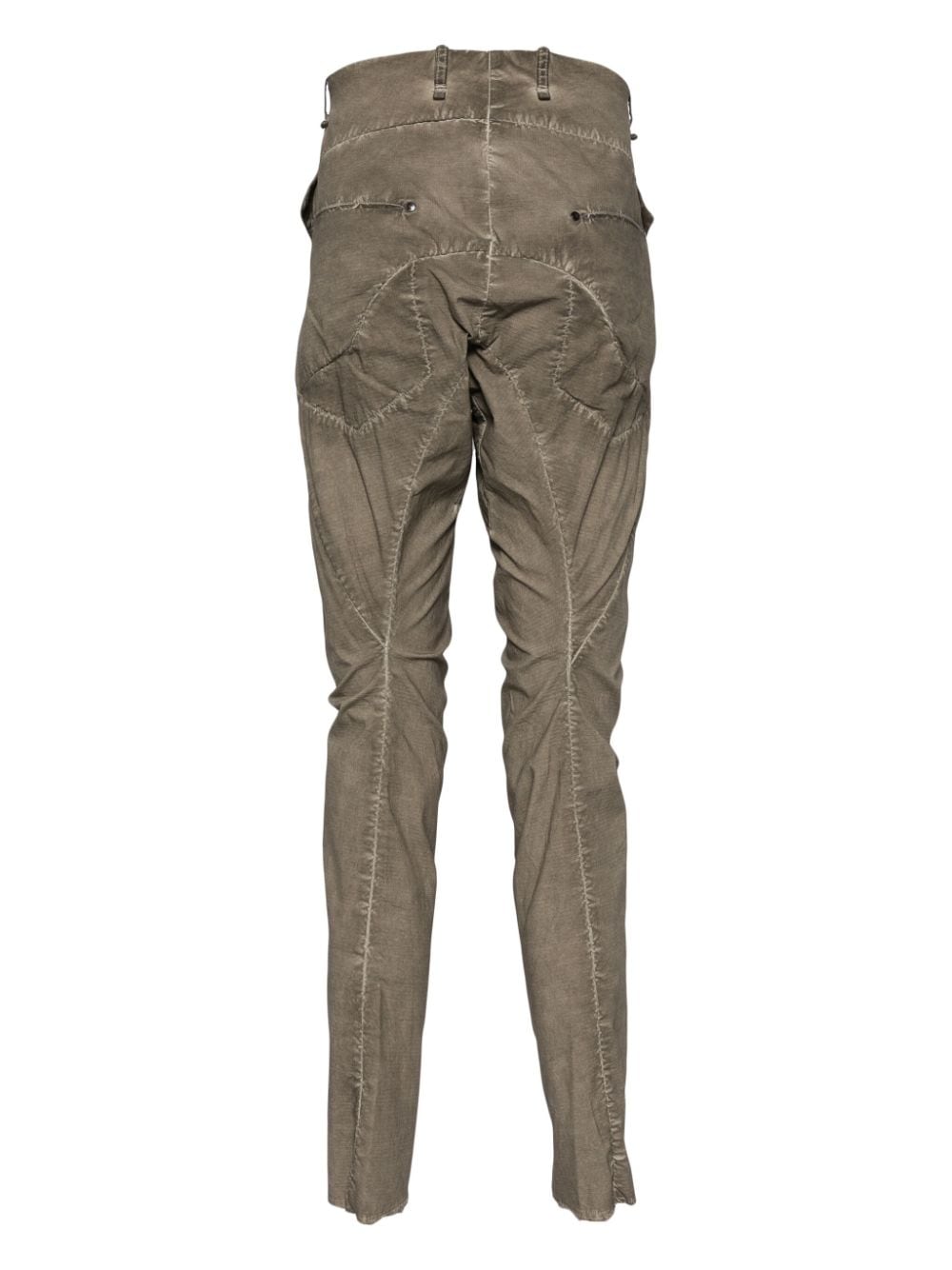 Masnada crinkled tapered trousers - Beige