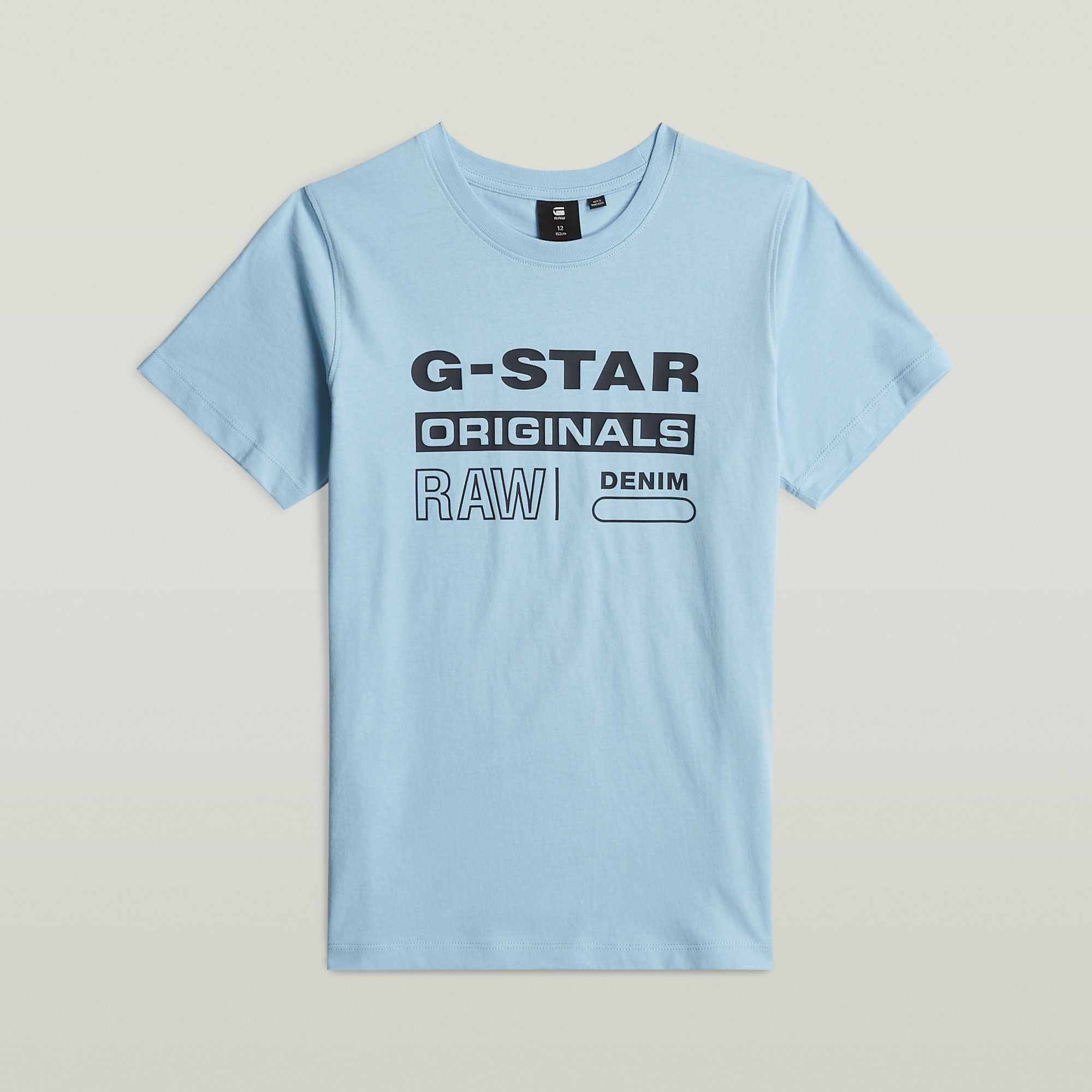 G-Star RAW Kids T-Shirt Regular - Lichtblauw - jongens
