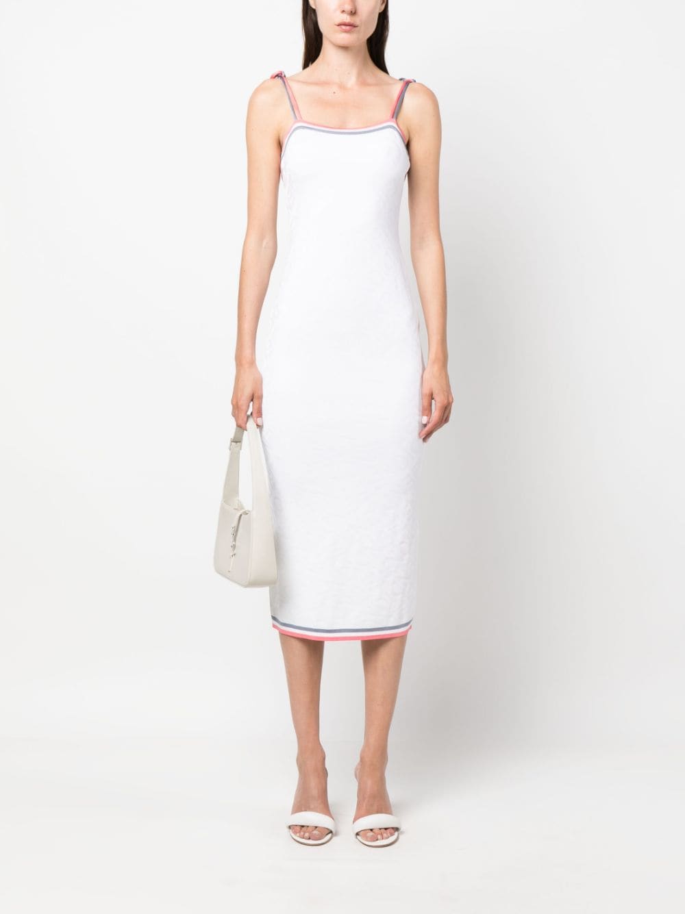 FENDI Midi-jurk met monogram - Wit