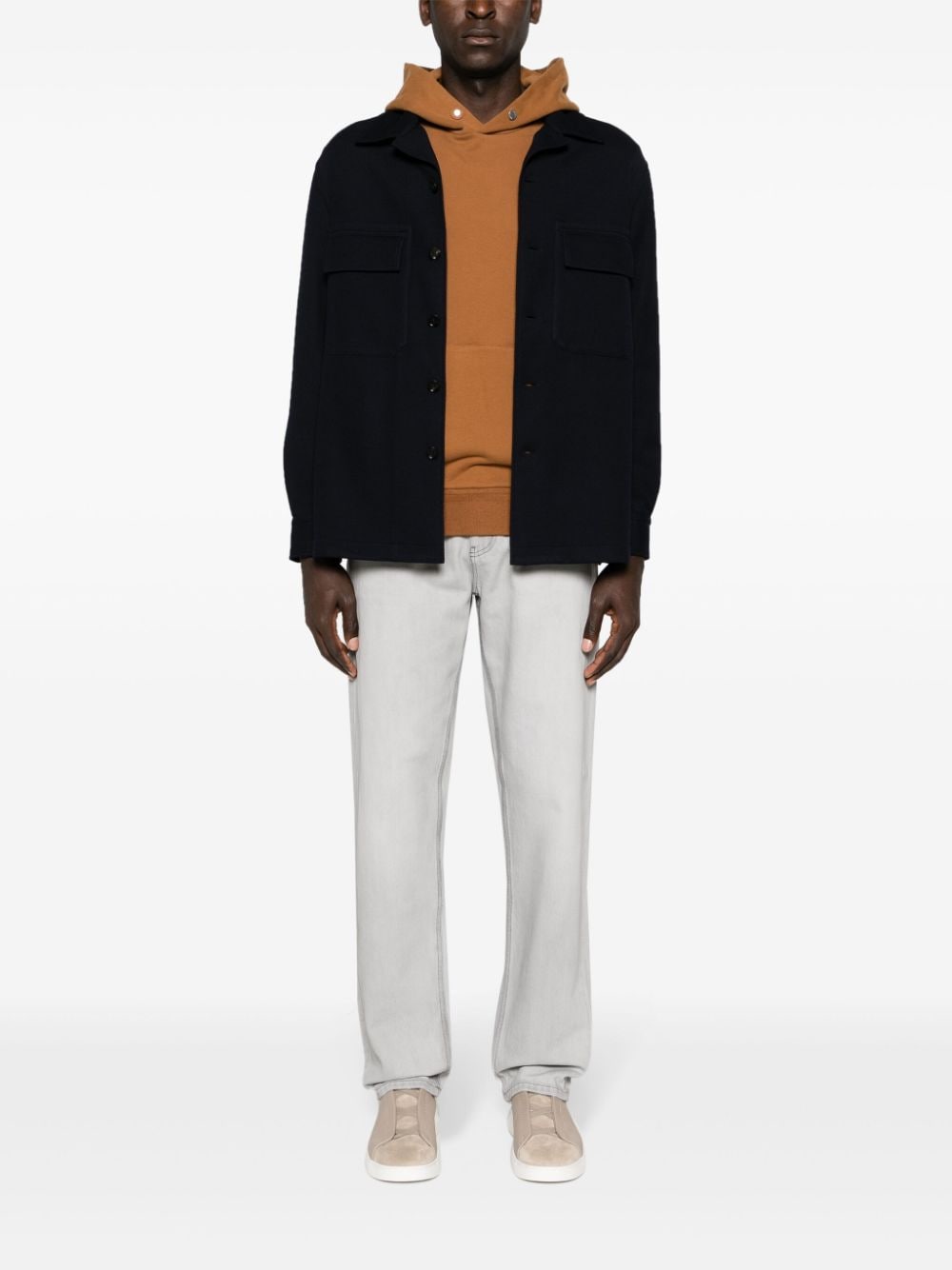 Zegna mid-rise tapered jeans - Grijs