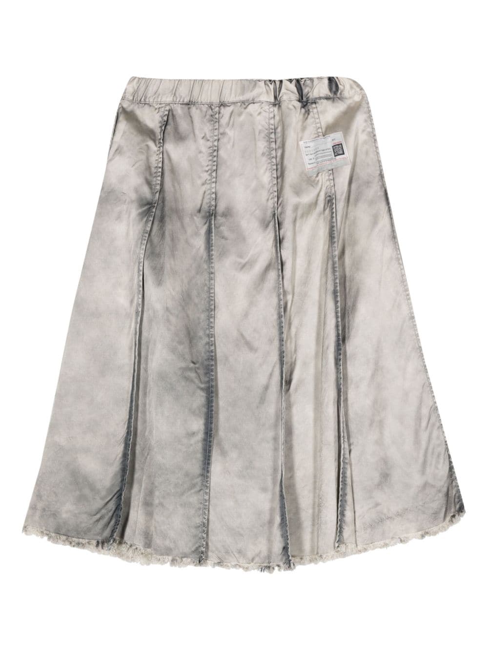 Maison Mihara Yasuhiro pleated denim skirt - Grijs