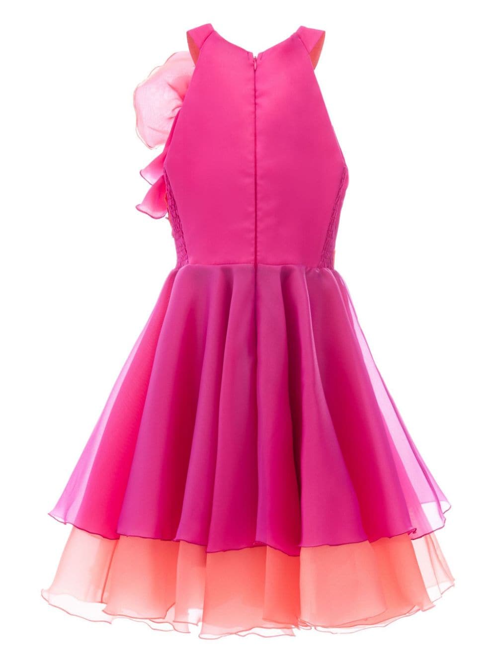 Tulleen Estancia layered organza gown - Roze