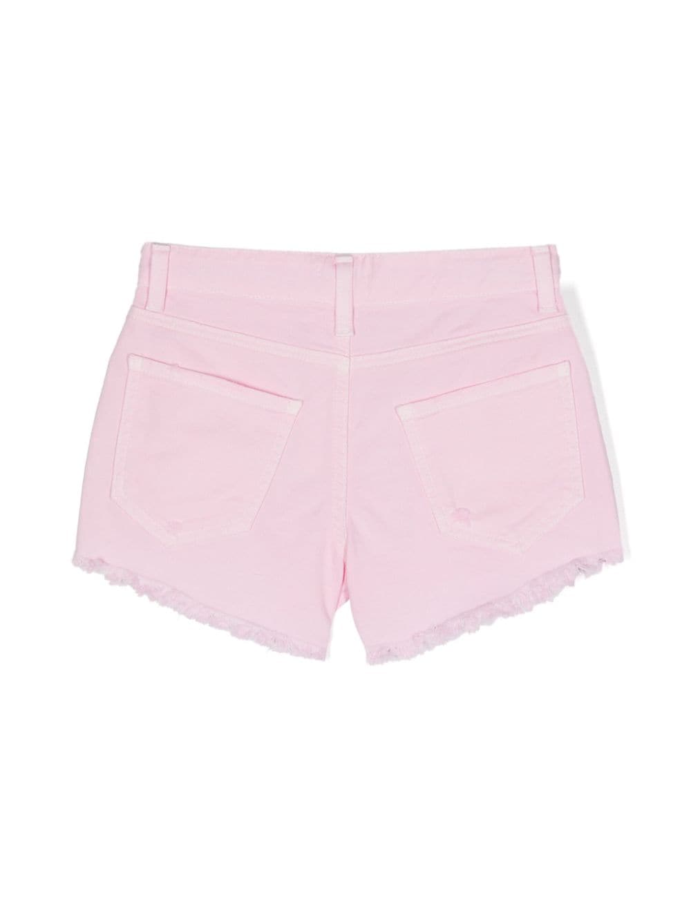 Miss Grant Kids distressed cotton shorts - Roze
