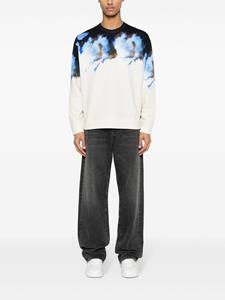 FENDI Katoenen sweater met logopatch - Beige