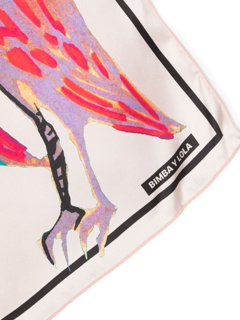 Bimba y Lola Zijden sjaal met print - Roze