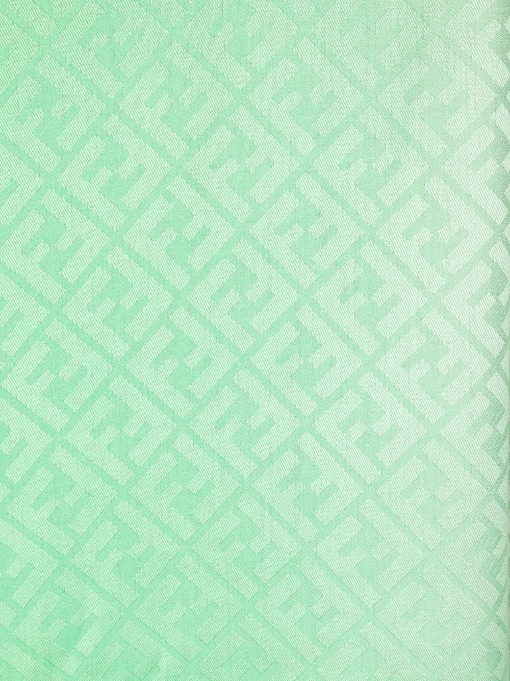 FENDI Sjaal met monogramprint - Groen