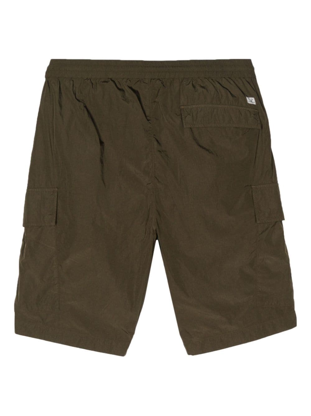 C.P. Company Lens-detail cargo shorts - Groen
