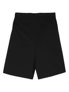 Comme des Garçons Homme Plus layered wool bermuda shorts - Zwart