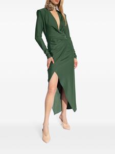 GAUGE81 Carmen wrap midi dress - Groen