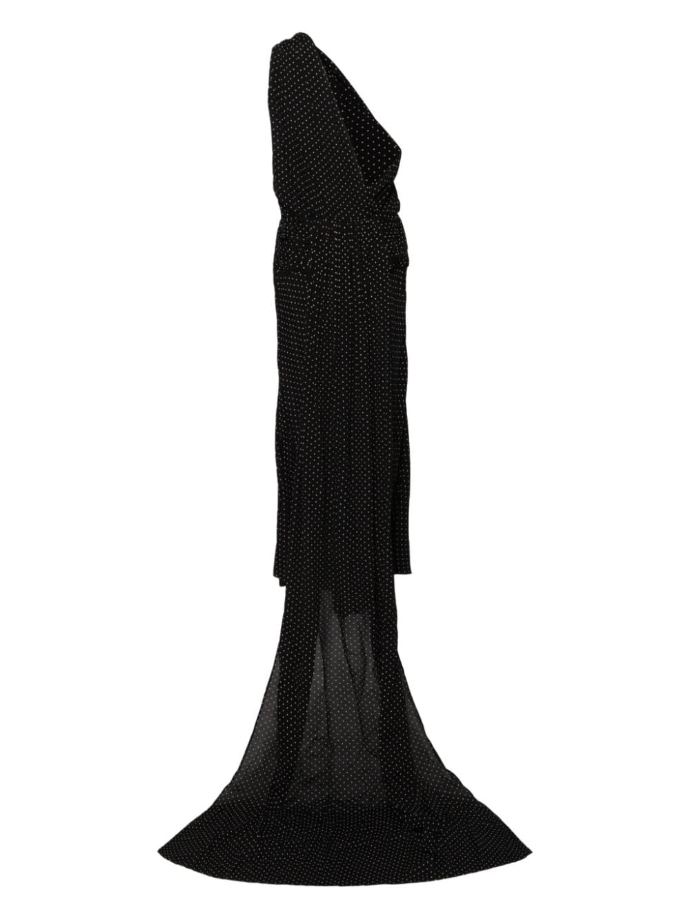 Nº21 Asymmetrische jurk - Zwart