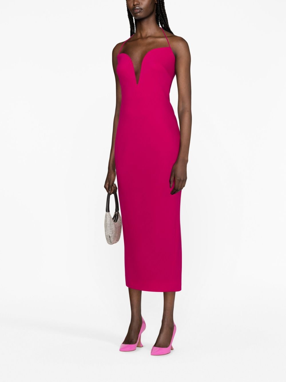 Givenchy Midi-jurk met halternek - Roze