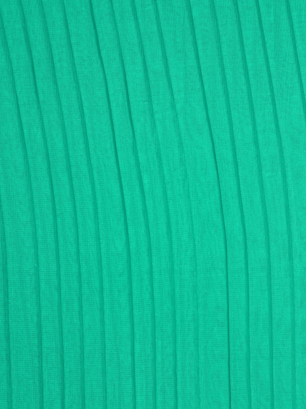 LIU JO logo-charm plissé scarf - Groen