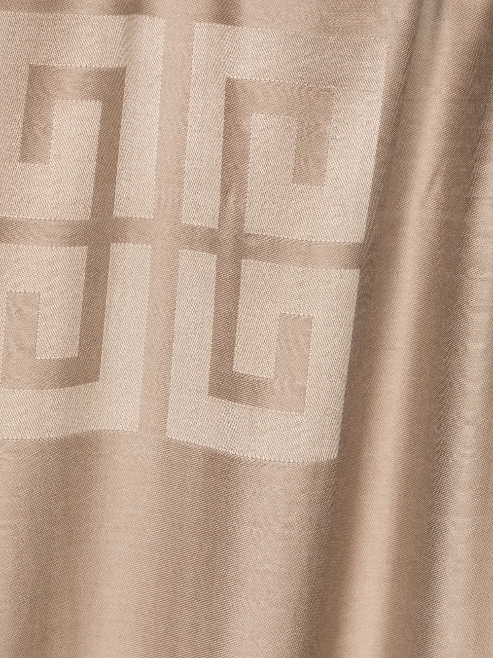 Givenchy Sjaal met jacquard logo - Beige