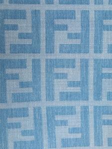 FENDI Sjaal met monogram-print - Blauw