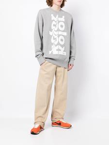 Kolor Sweater met logoprint - Grijs