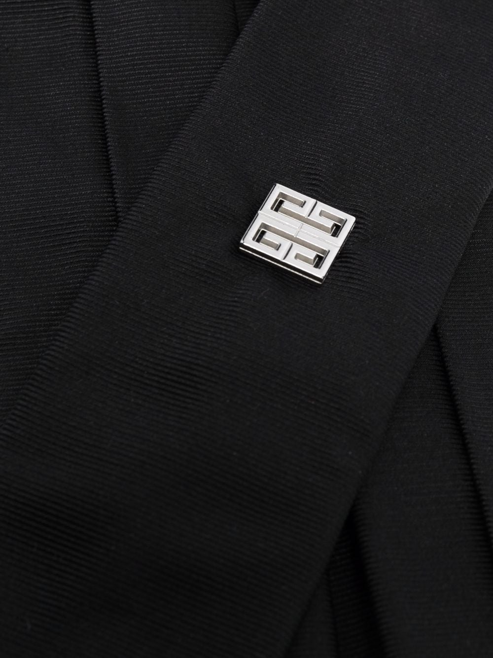 Givenchy Stropdas met logopplakkaat - Zwart