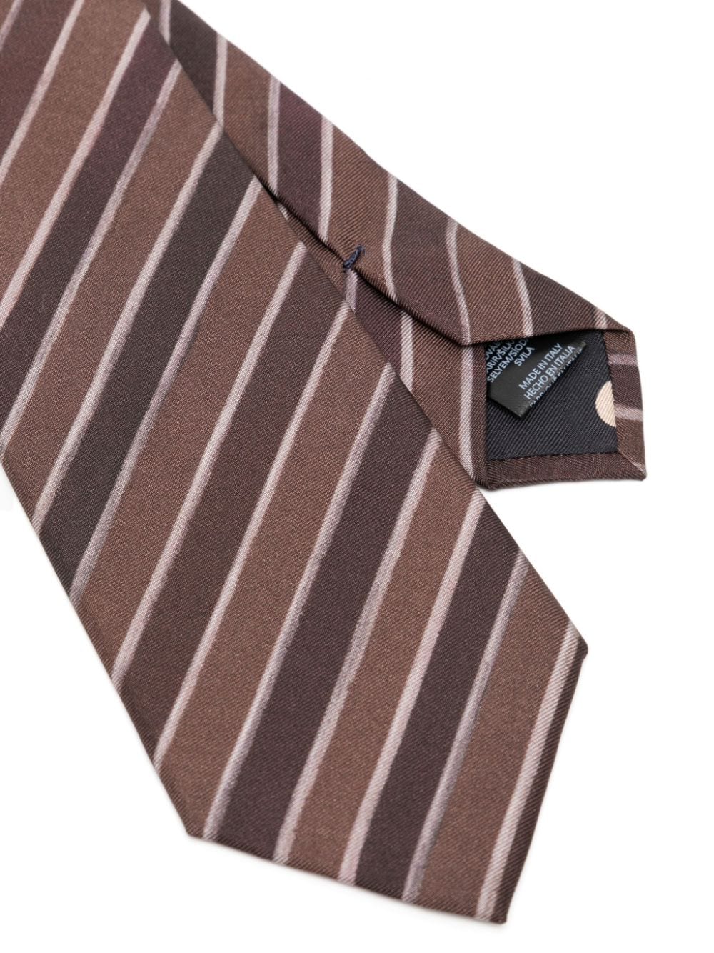 Paul Smith striped silk tie - Bruin