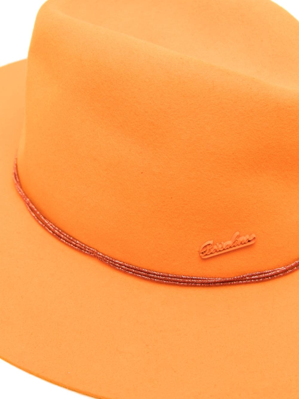 Borsalino felted fedora hat - Oranje