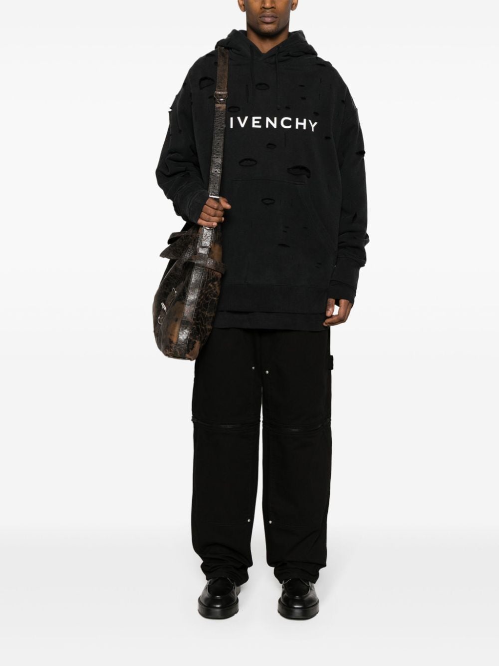 Givenchy Hoed met afneembaar vlak - Zwart