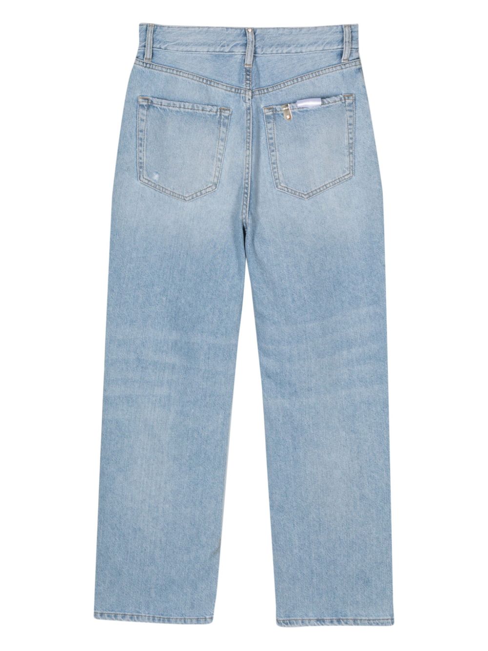 LIU JO distressed cropped jeans - Blauw