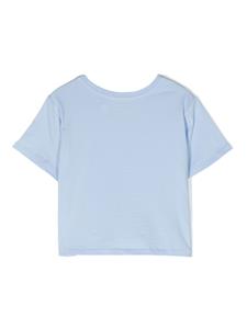 Ralph Lauren Kids Katoenen T-shirt met gedraaid detail - Blauw