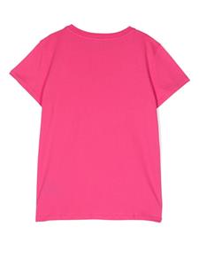 Balmain Kids T-shirt verfraaid met kristallen - Roze